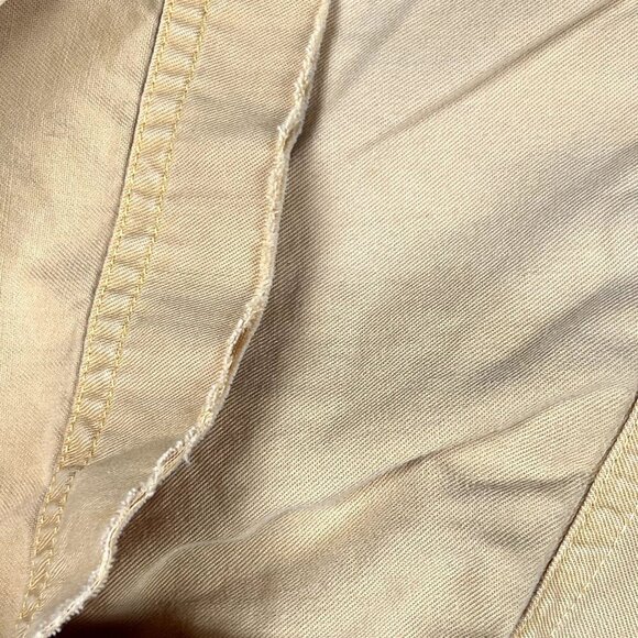 Colours by Alexander Julian Mustard Yellow Button Down Short Sleeve Shirt Size X - Picture 5 of 5